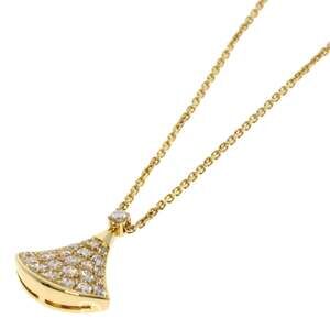 BVLGARI Diva's Dream Diamond Necklace in 18K Yellow Gold for Women